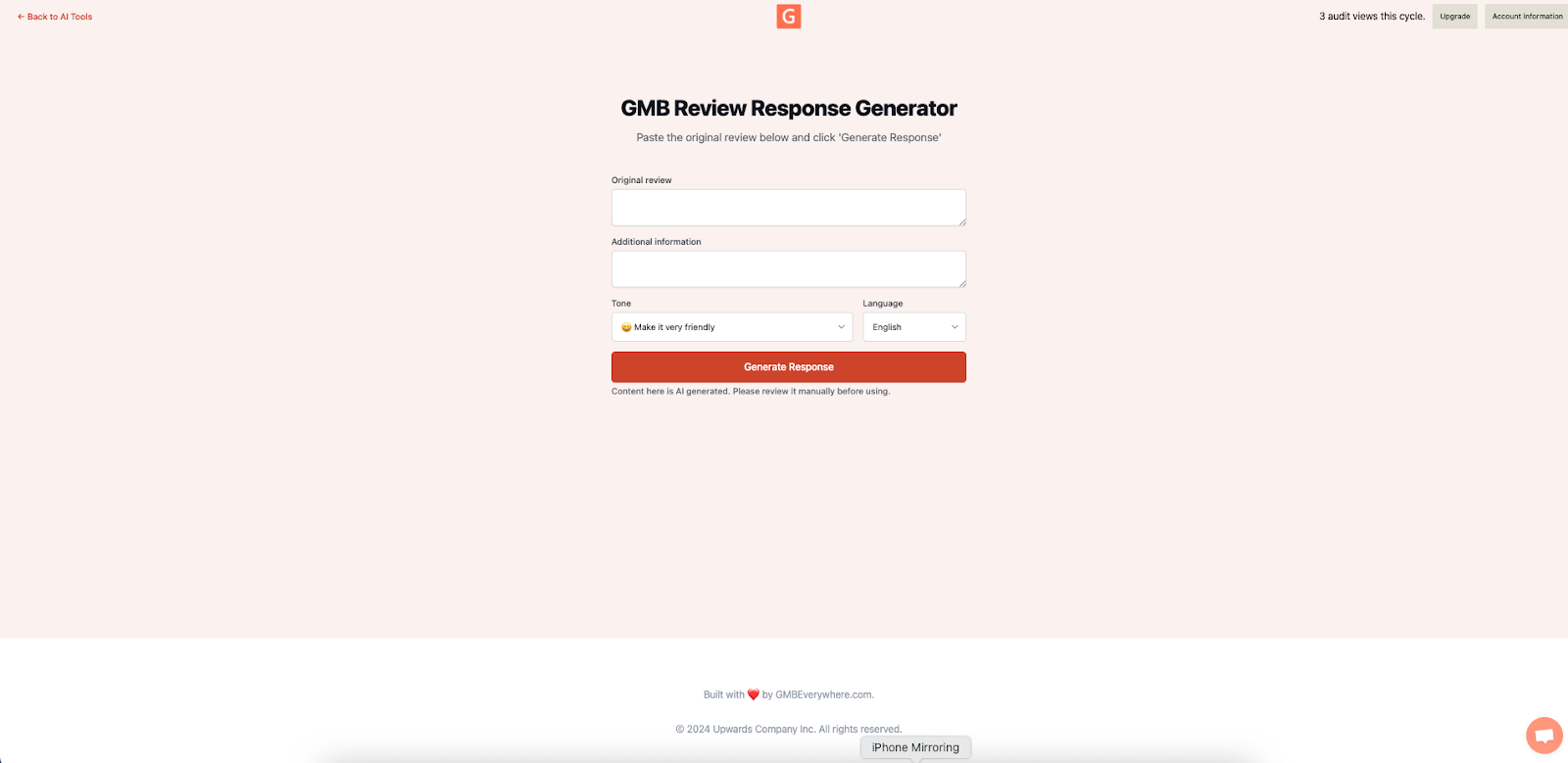 Screenshot showing rating distribution analysis
