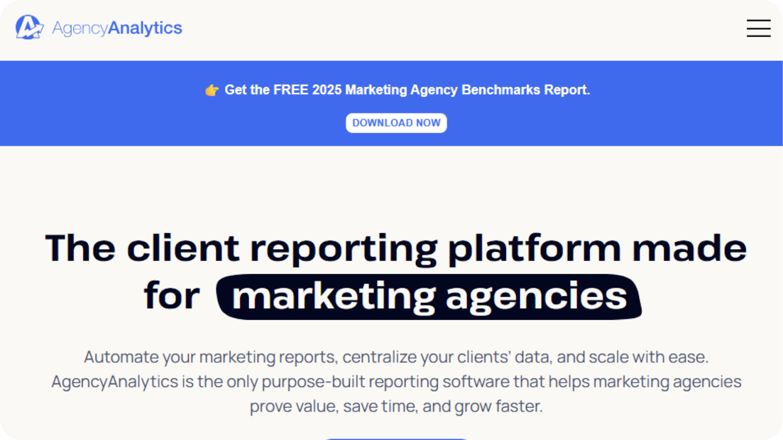 AgencyAnalytics screenshot
